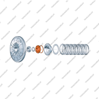Поршень (73x25x14.1) Forward малый (стальной, с уплотнительным кольцом)*