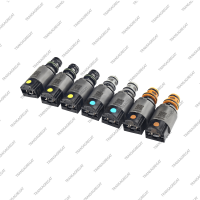 Комплект соленоидов (тип 4, 7 штук: 3 желтых, 2 синих, 2 оранжевых)