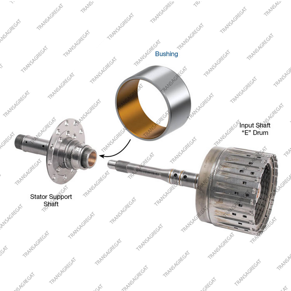 Втулка статора масляного насоса задняя (тип 2, 33x30x17.7, биметаллическая, комплект из 5шт.)