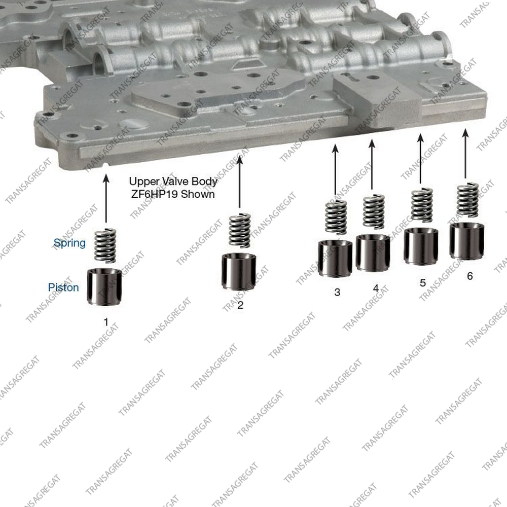 Комплект поршней аккумуляторов (7шт., улучшенные)
